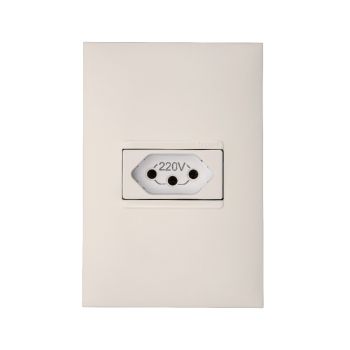 1 TOMADA 2P+T 20A 4X2 BRANCA - PLUS+