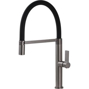 42557 - MISTURADOR MONOCOMANDO COLOR PRIME GRAFITE COZINHA BANCADA CANO PRETO