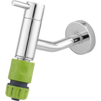 5000-C82 - TORNEIRA JARDIM PAREDE ENCANTO COM ENGATE RAPIDO VEDACAO NAO COMPRESSIVEL 1/4 VOLTA