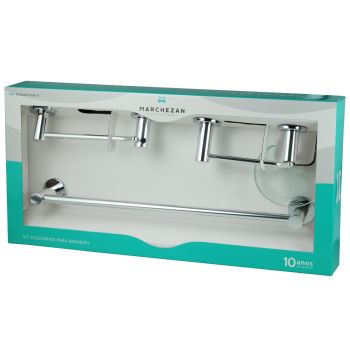 36000 - KIT ACESSORIOS P/ BANHEIRO CHARM