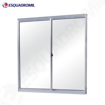 JANELA 100X120 INCOLOR 2FL S/ BANDEIRA LINHA MIL