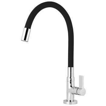 2287-C91 - TORN. COZINHA BANCADA GOURMET COLOR PRETA VEDACAO NAO COMPRESSIVEL 1/4 VOLTA