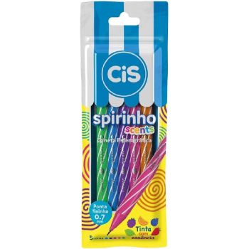 CANETA CIS SPIRINHO SCENTS ESTOJO C/5