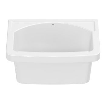 TANQUE P 510x380 MM FABRICADO EM CERAMICA COM FURO APONTADO E SEM LADRAO, 20 LITROS, CELITE, COR BRANCO