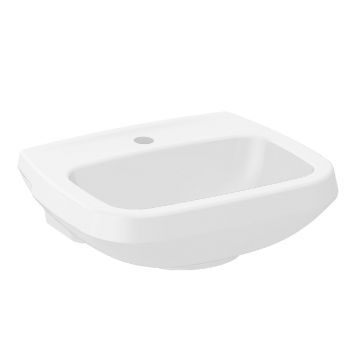 LAVATORIO 495X410MM FABRICADO EM CERAMICA, CITY, CELITE, COR BRANCO