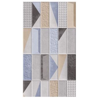 PISO SEMI GRES RET. MARRAKESH MIX RELEVO ACETINADO COM EFEITO CARVING 45X90 EXTRA