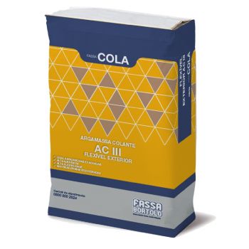 ARGAMASSA ACIII FASSA.COLA FLEXIVEL EXTERIOR CINZA 20KG