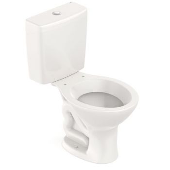 BACIA PARA CAIXA E CAIXA P 6 LITROS, LINHA SAVEIRO, COR PERGAMON.