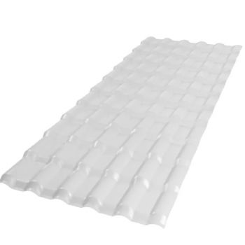 TELHA PLAN PVC 2,42 X 06 ONDAS BRANCA 