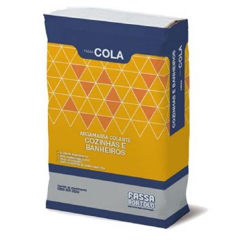 ARGAMASSA FASSA.COLA COZINHAS E BANHEIROS CINZA 20KG