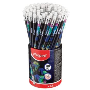 LAPIS GRAFITE HB DEEPSEA PARADISE COM BORRACHA POTE X 72