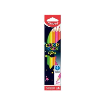 LAPIS DE COR COLORPEPS FLUO 6 CORES