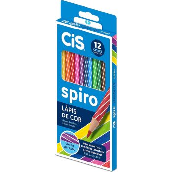 LAPIS DE COR CIS SPIRO ESTOJO C/12