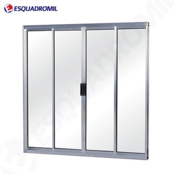 JANELA 100X150 INCOLOR 4FL S/ BANDEIRA LINHA MIL