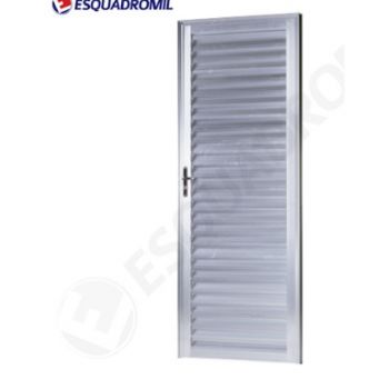 PORTA 210X60 VENEZIANA TOTAL ESQUERDO LINHA MIL