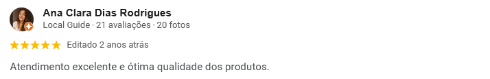 Print de avaliação do Google - ACG Material de Construção